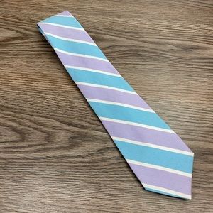 Michelson’s NWT Stripe Seven Fold Linen Tie